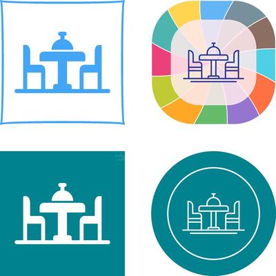 Dinning Table Icon Design