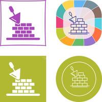 Brickwall Icon Design vector