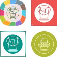 Paint Bucket Icon Design vector