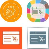 Web Page Icon Design vector