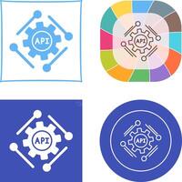 Api Icon Design vector