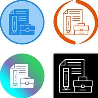 Portfolio Icon Design vector