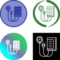 Blood Pressure Gauge Icon Design vector