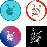 Knitting Icon Design vector