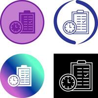 hora cepillado icono diseño vector