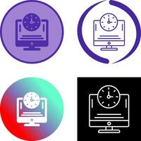 Online Time Icon Design vector