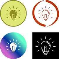 Light Bulb Icon Design vector