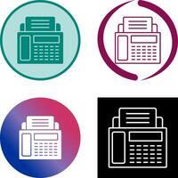 Fax Machine Icon Design vector