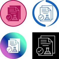 Approved Icon Design vector