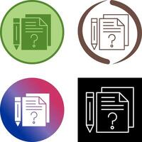 Question Icon Design vector
