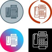 fax Machine Icon Design vector