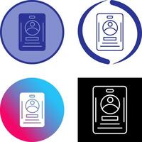 Office Card Icon Design vector
