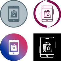 Online Shopping Icon Design vector