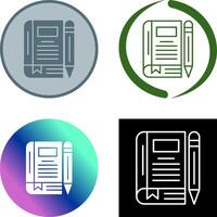 Diary Icon Design vector