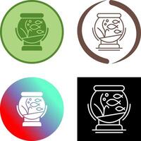 Fishbowl Icon Design vector