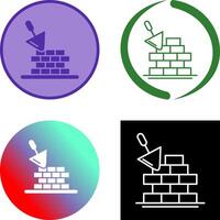 Brickwall Icon Design vector