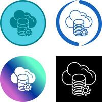 Cloud Data Icon Design vector