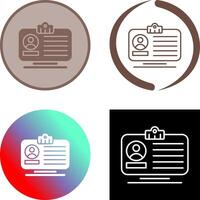 Id Card Icon Design vector