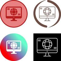 Monitor Icon Design vector
