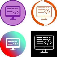 Coding Icon Design vector