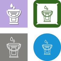Water Bucket Icon vector