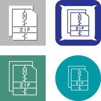 Zip File Icon vector