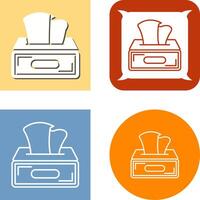 Tissue Box Icon vector