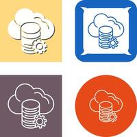 Cloud Data Icon vector