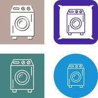 icono de lavadora vector