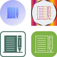 Note Icon Design vector