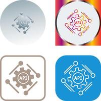 Api Icon Design vector