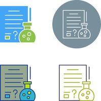 Hypothsis Icon Design vector