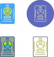 Office Card Icon Design vector