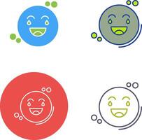 Loughing Icon Design vector