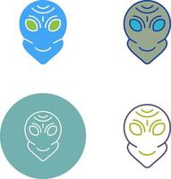 diseño de icono alienígena vector