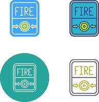 Fire Button Icon Design vector