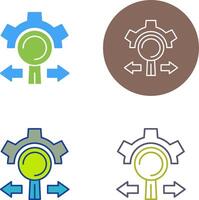 Research and Development Icon Design vector