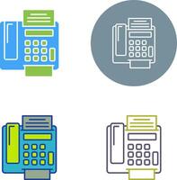 fax Machine Icon Design vector