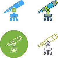 diseño de icono de telescopio vector