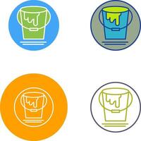 Paint Bucket Icon Design vector