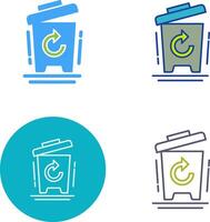 Bin Icon Design vector