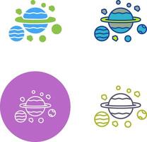 Planets Icon Design vector