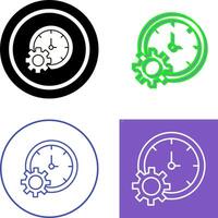 Time Setting Icon Design vector