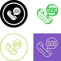 Sos Icon Design vector