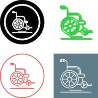 Wheel Chair Icon Design vector