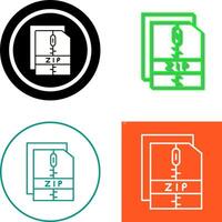 Zip File Icon Design vector