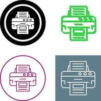 Printer Icon Design vector