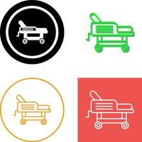 Hospital Bed Icon Design vector