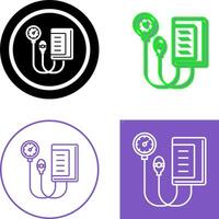 Blood Pressure Gauge Icon Design vector