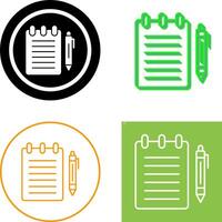 Notepad Icon Design vector